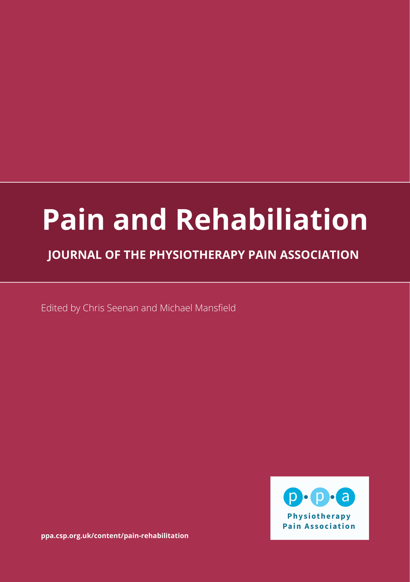 Pain and Rehabilitation Journal Image 